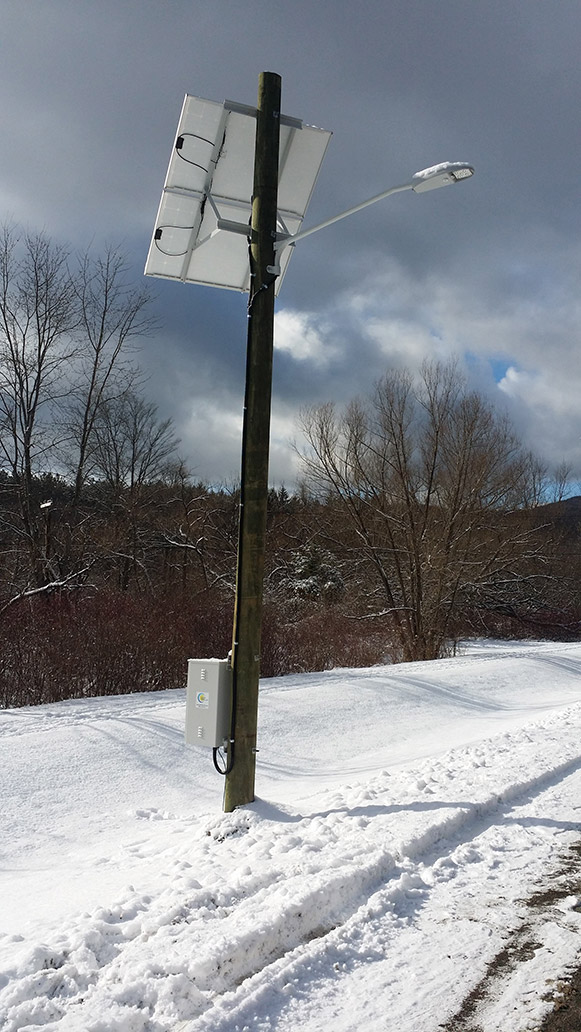 Utility Mounted Solar Lighting Solar Powered Streetlight Systems