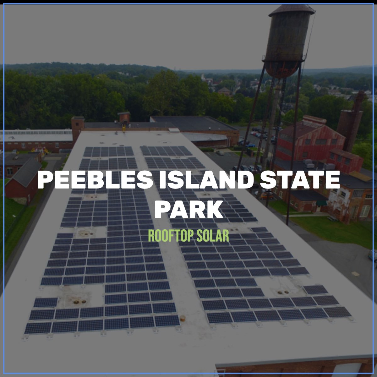 peebles island state park solar array - rooftop mounted