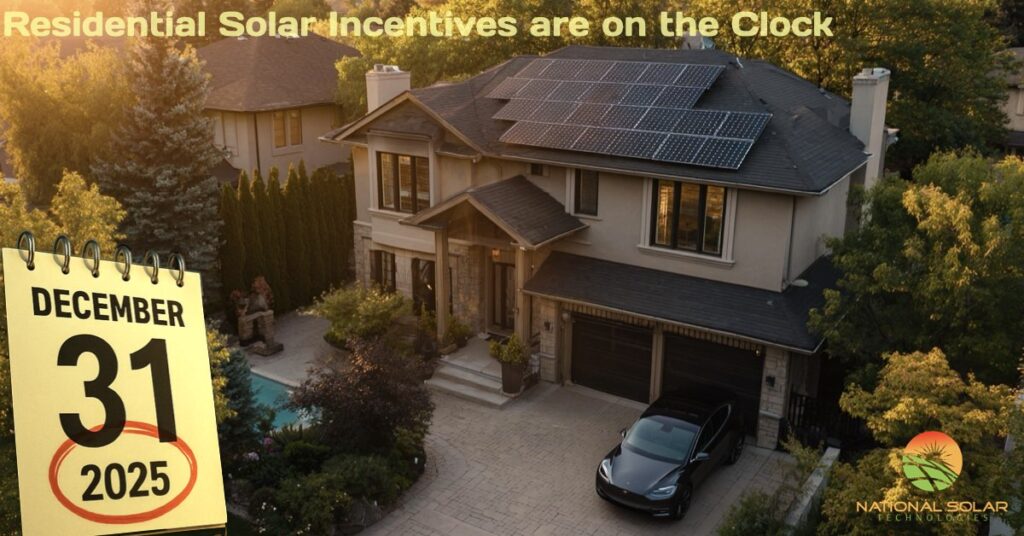 Residential Solar on the clock